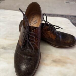 Patricia Nash Dark Brown Leather Oxfords